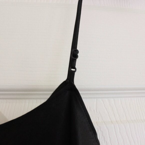 Vince Satin Slip Midi Dress in Black - Picture 5 of 6